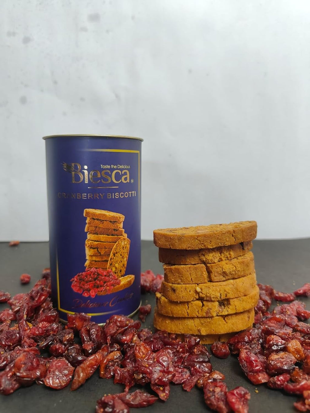 Biesca Cranberry Biscotti Cookies 135g