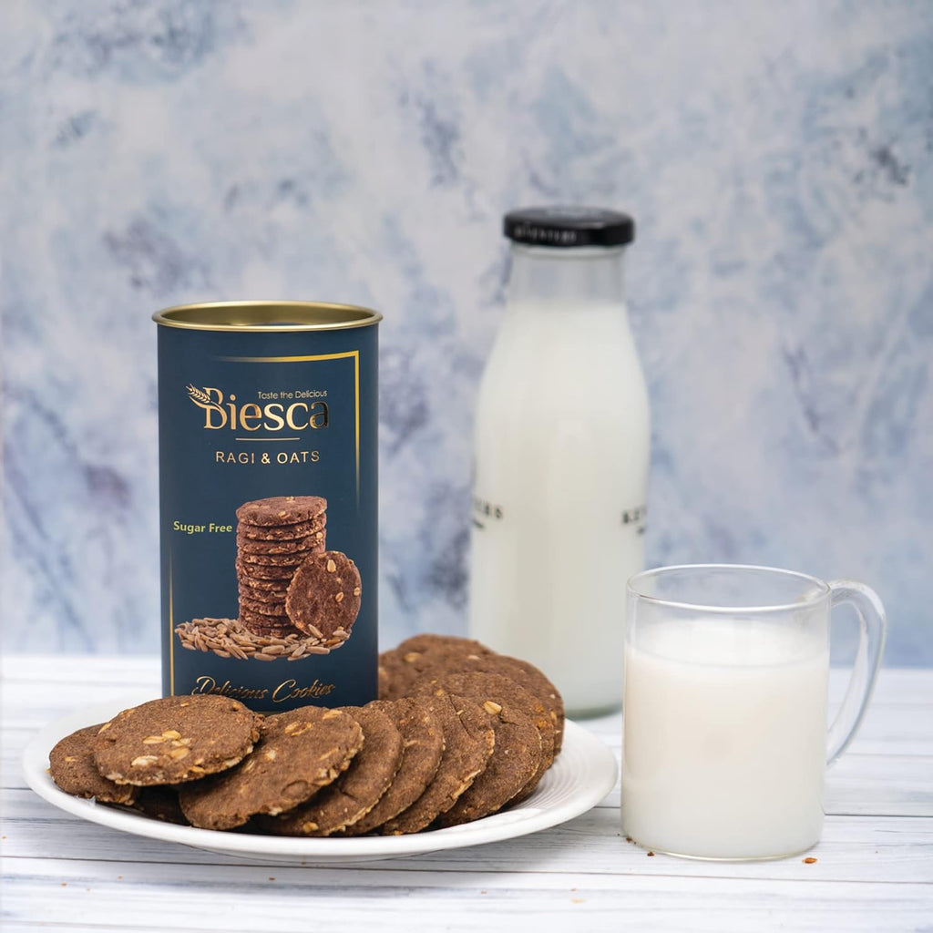 Biesca Ragi & Oats Cookies Sugar Free Cookies