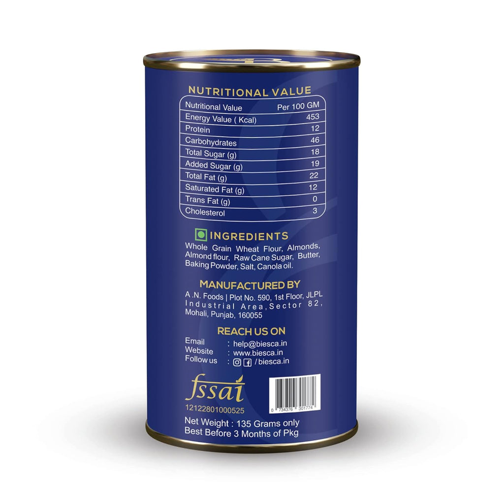 Biesca Almond Biscotti Cookies 135g