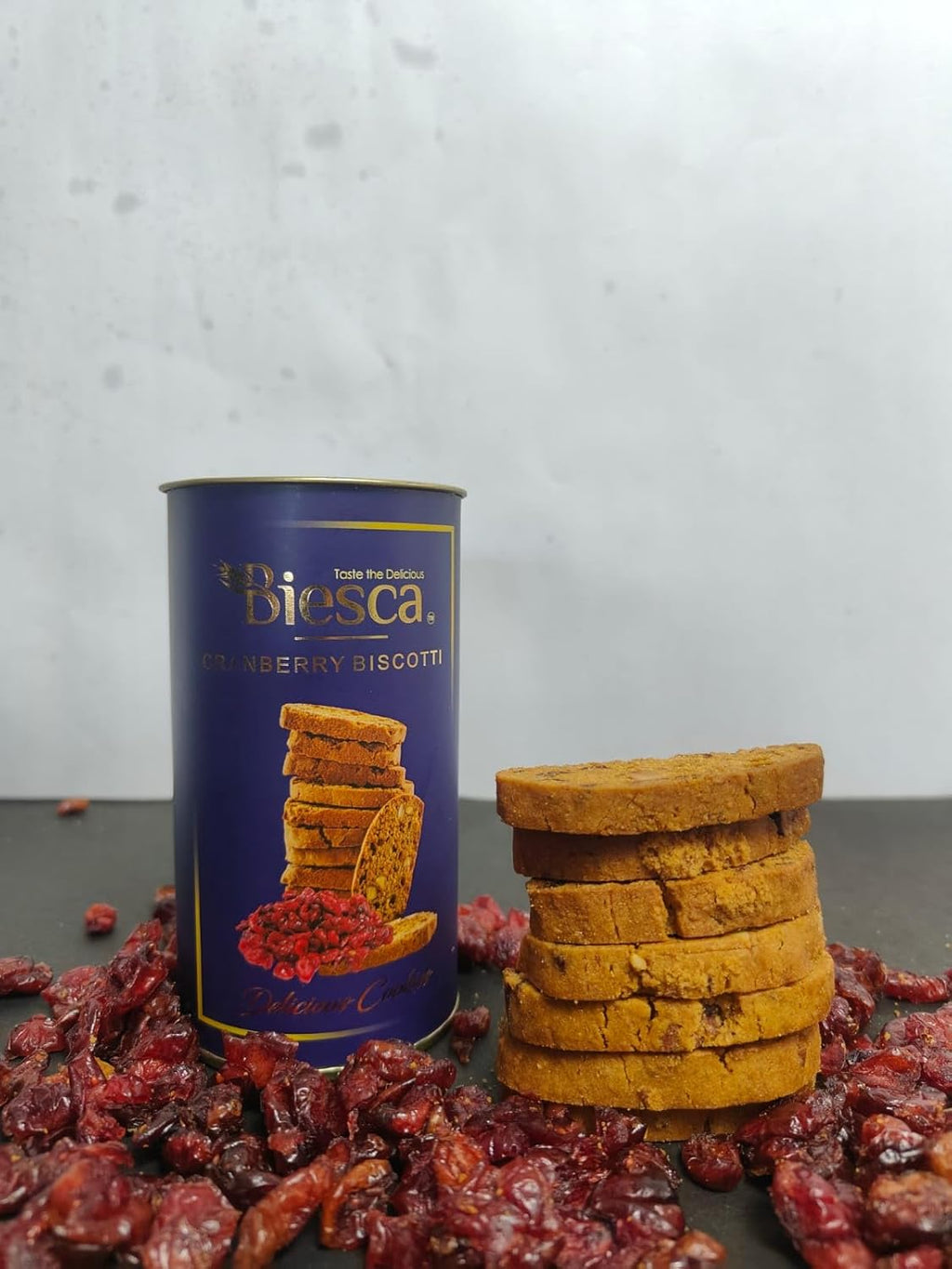 Biesca Cranberry Biscotti Cookies 135g
