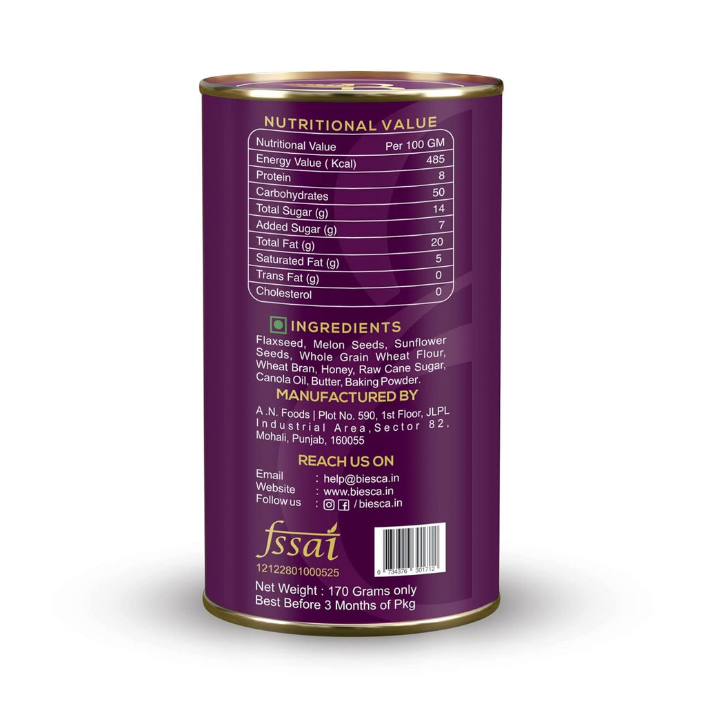 Multigrain Cookies with Flaxseeds, Honey 170g