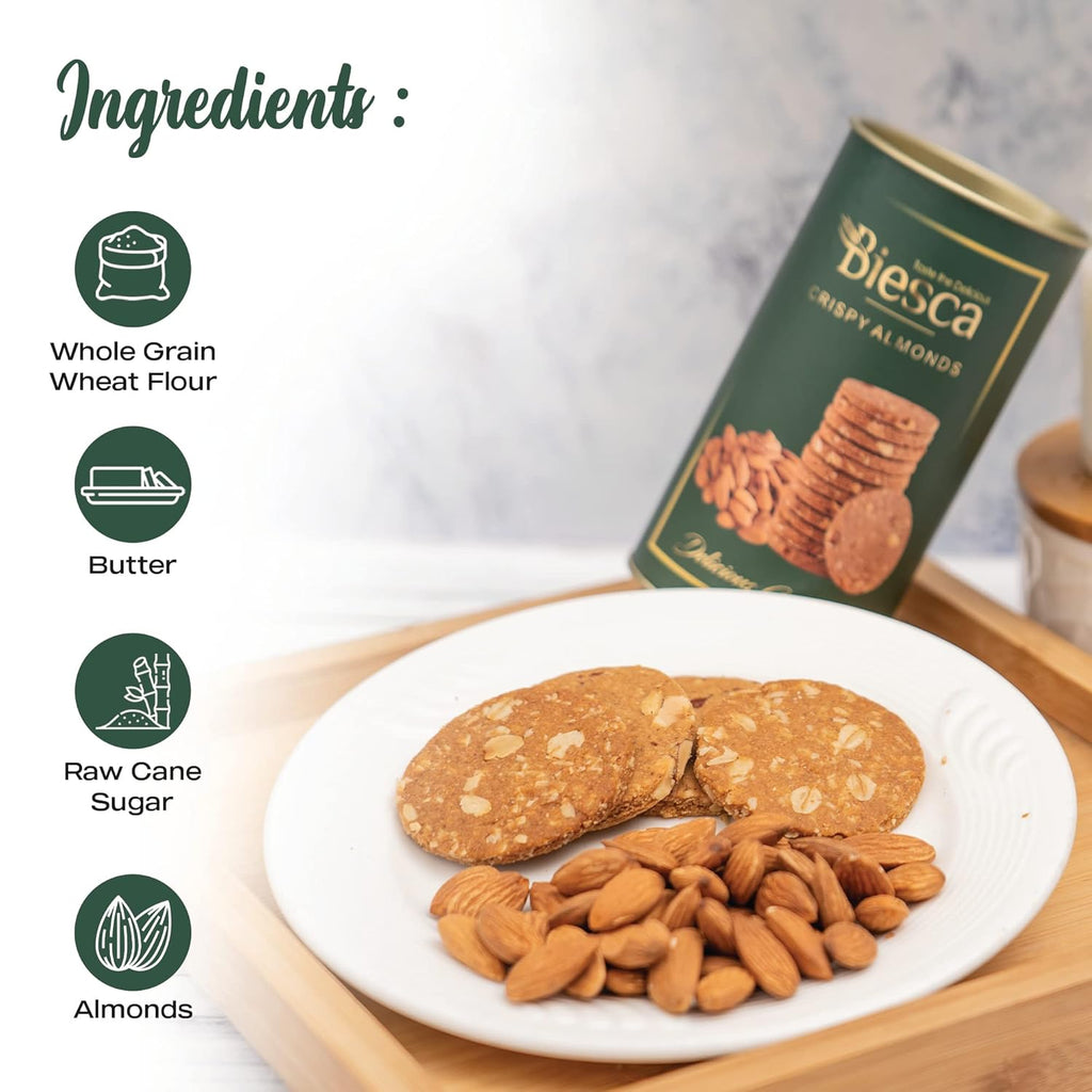 Biesca Crispy Almonds Cookies 190g