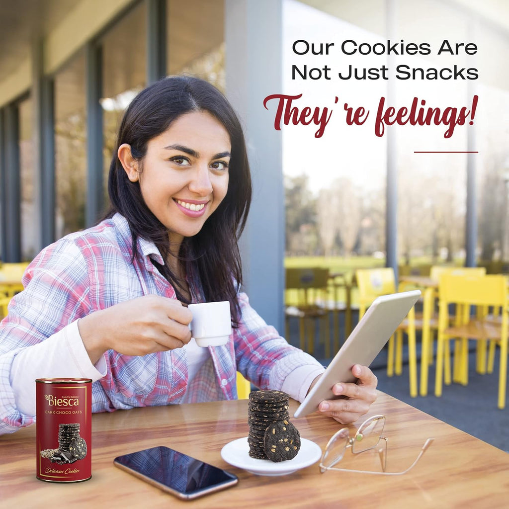 Biesca Dark Choco Oats Cookies