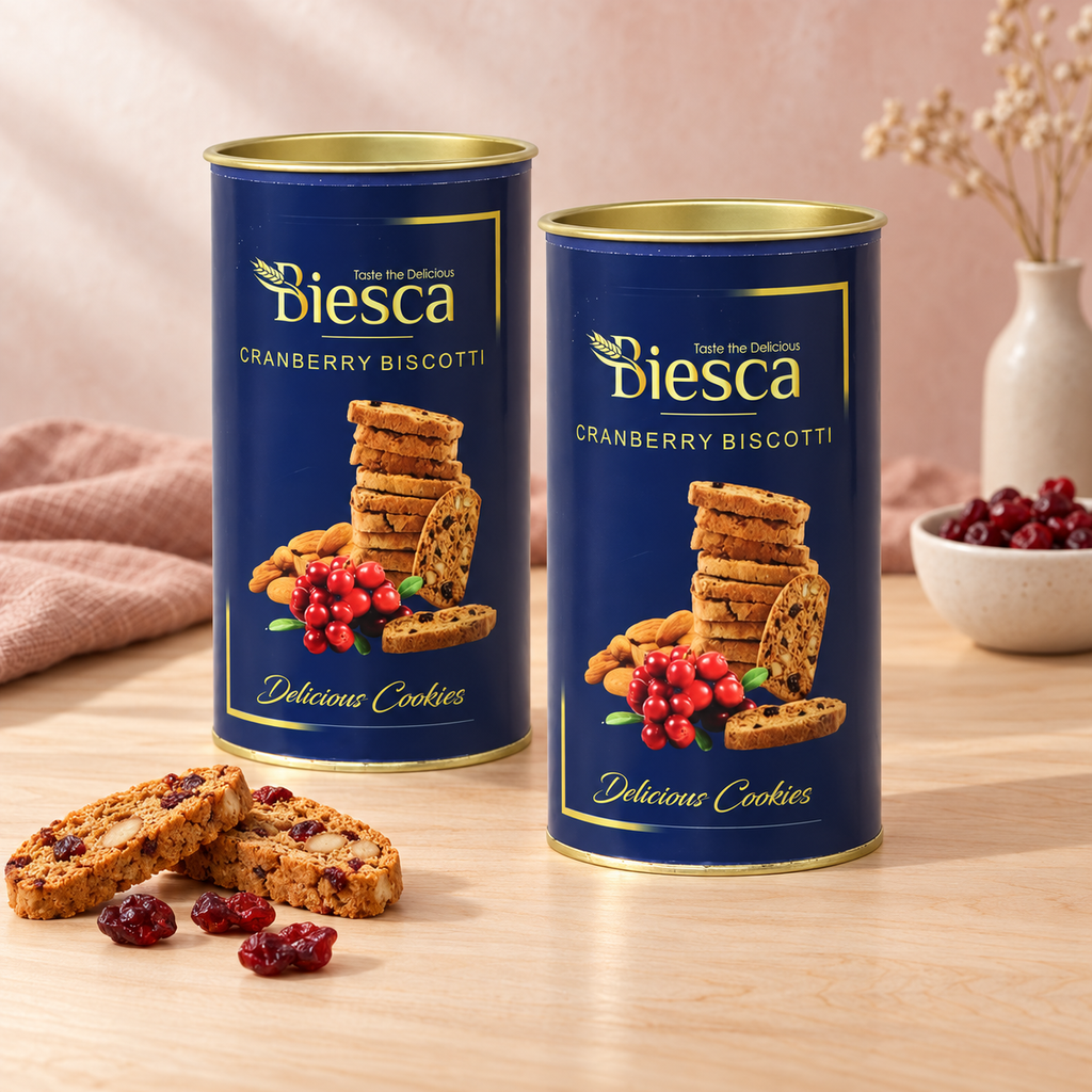Biesca Cranberry Biscotti Gift Combo – Pack of 2 (135g each)