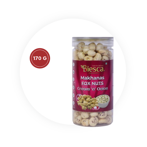 Biesca Cream'n'onion Makhana