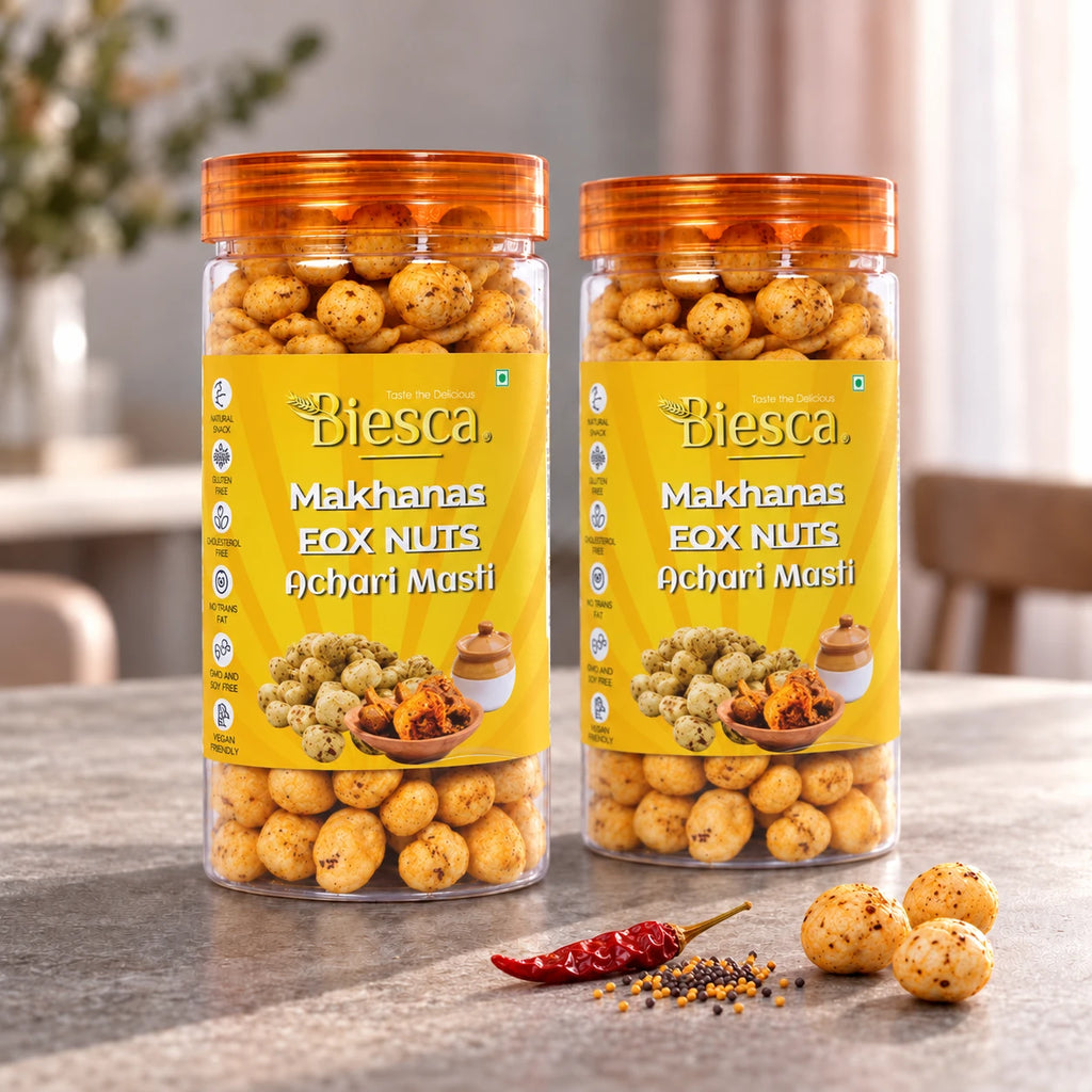 Biesca Achari Masti Makhana combo – 2 jars