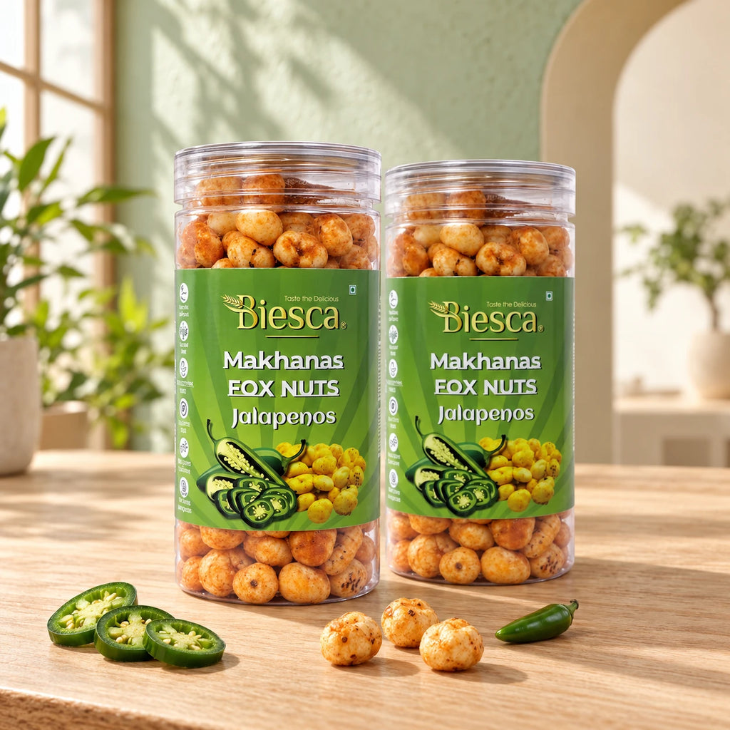 Biesca Jalapenos Makhana combo – 2 jars